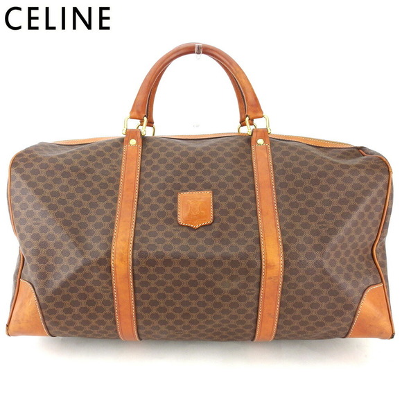 Celine beige travel Boston leather brown bag macadam - Picture 1 of 6